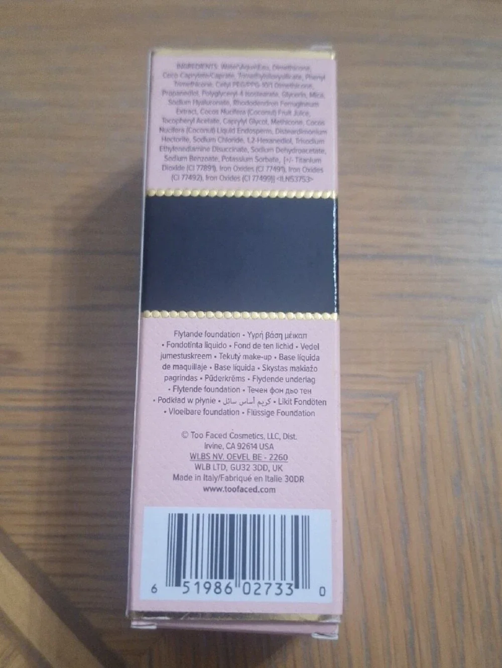 Too Faced hydrating foundation